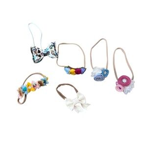 Baby Girl Headband Bows Set Of 6